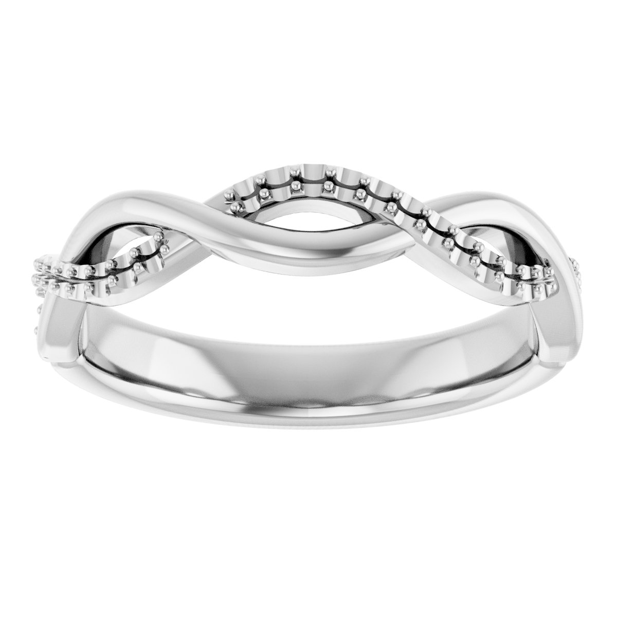 14K White 1/8 CTW Diamond Anniversary Band