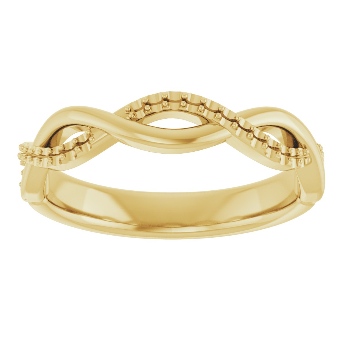 14K Yellow 1/8 CTW Diamond Anniversary Band