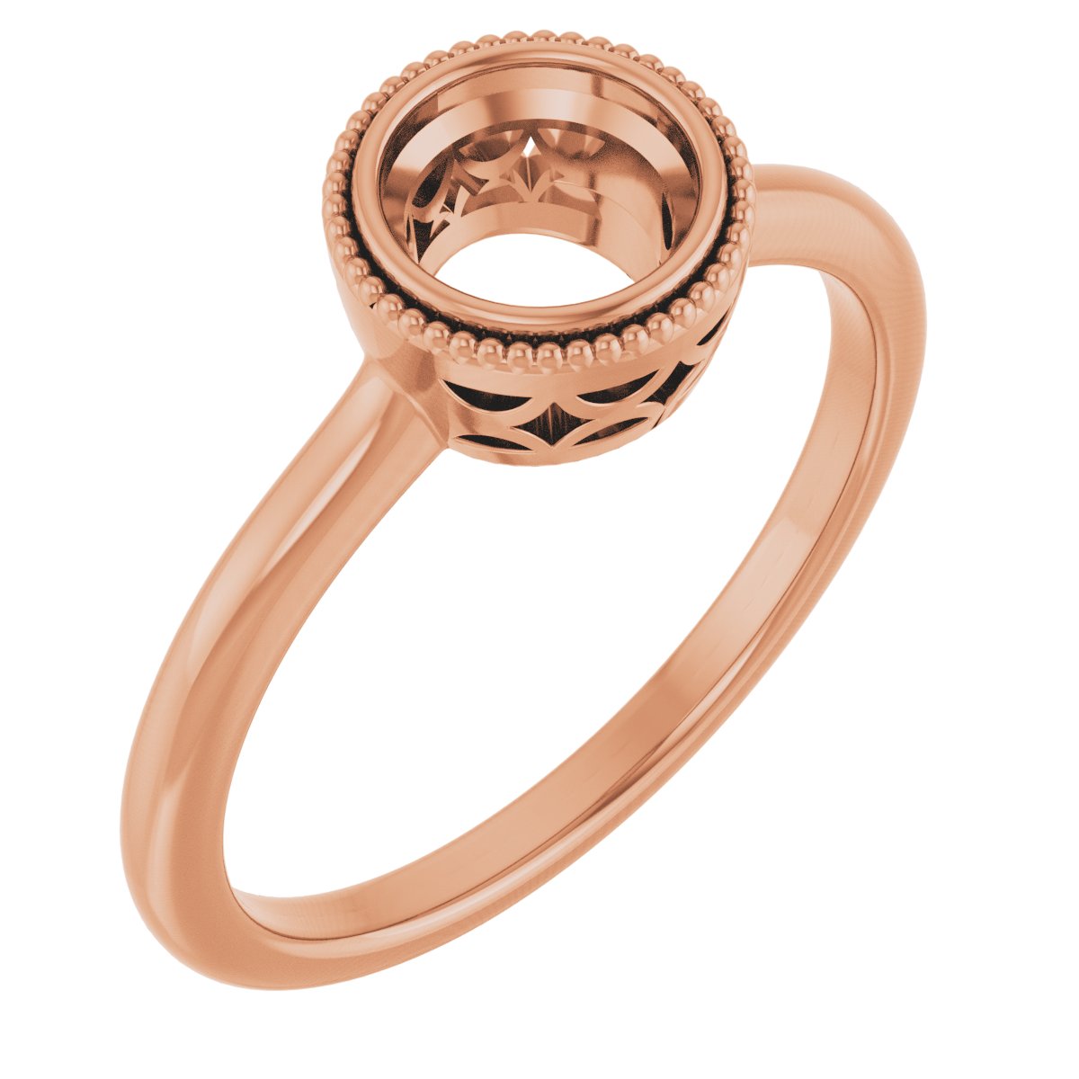 Bezel-Set Solitaire Engagement Ring