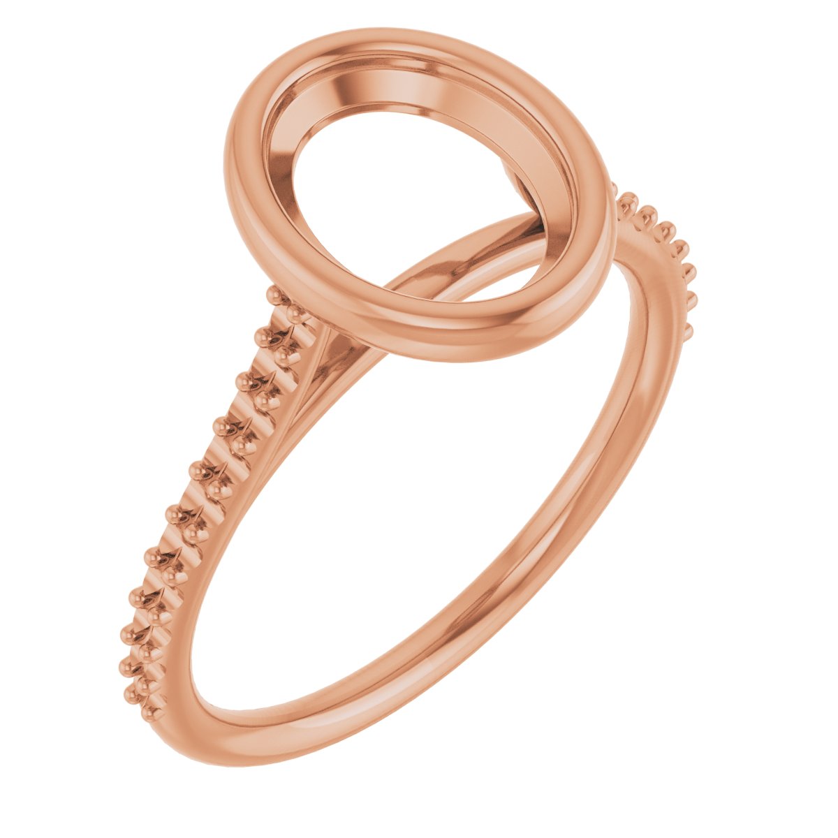 Bezel-Set Accented Engagement Ring