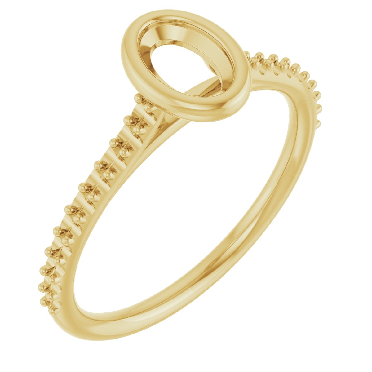 Bezel-Set Accented Engagement Ring