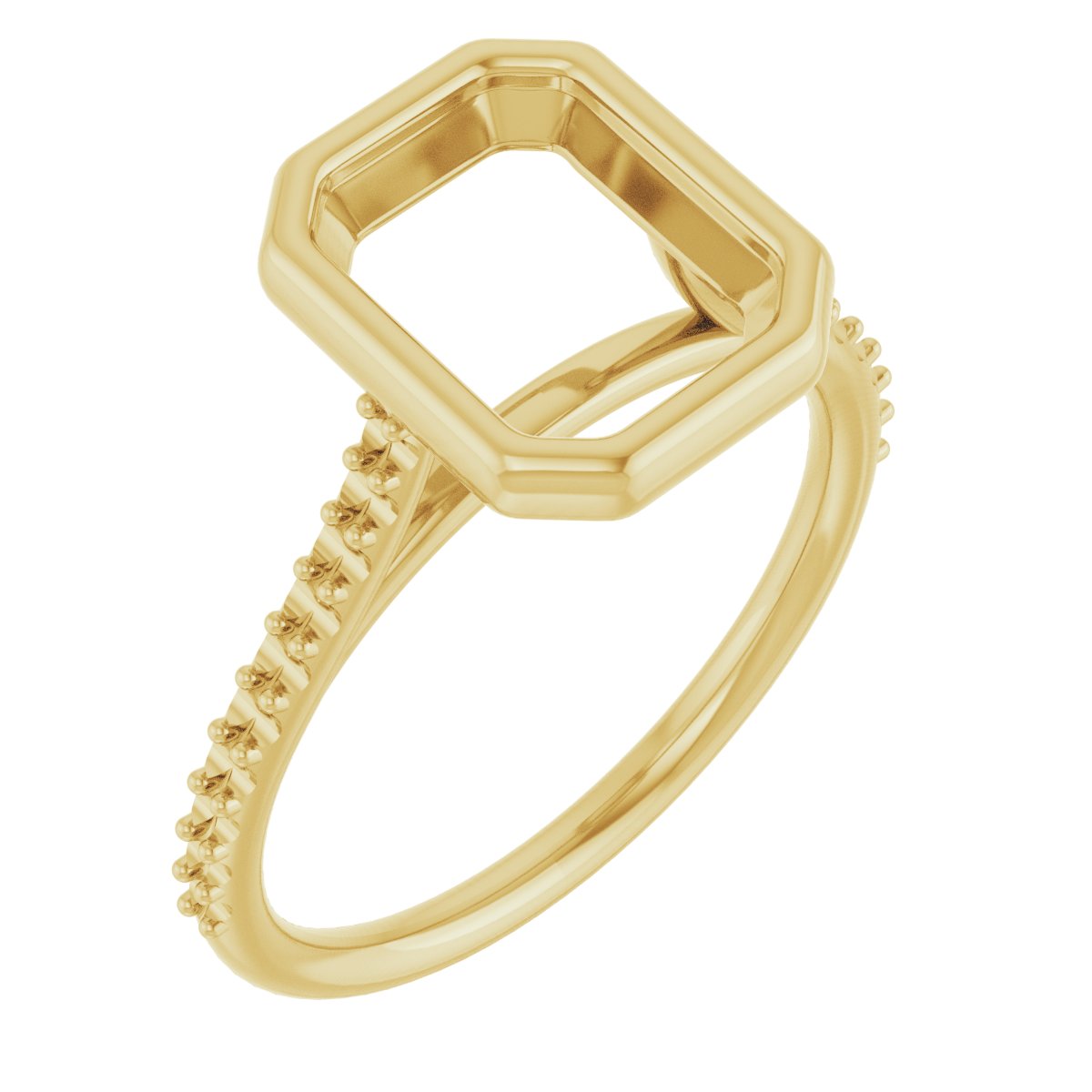 Bezel-Set Accented Engagement Ring