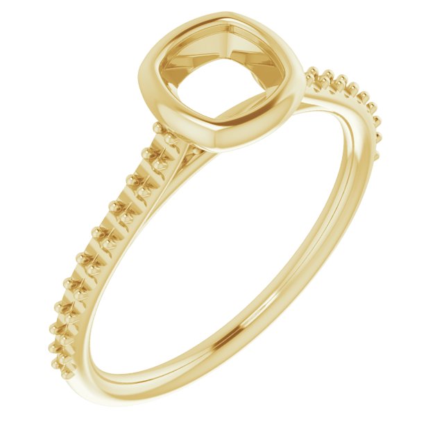 Bezel-Set Accented Engagement Ring