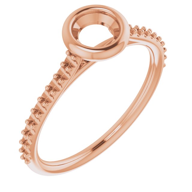 Bezel-Set Accented Engagement Ring