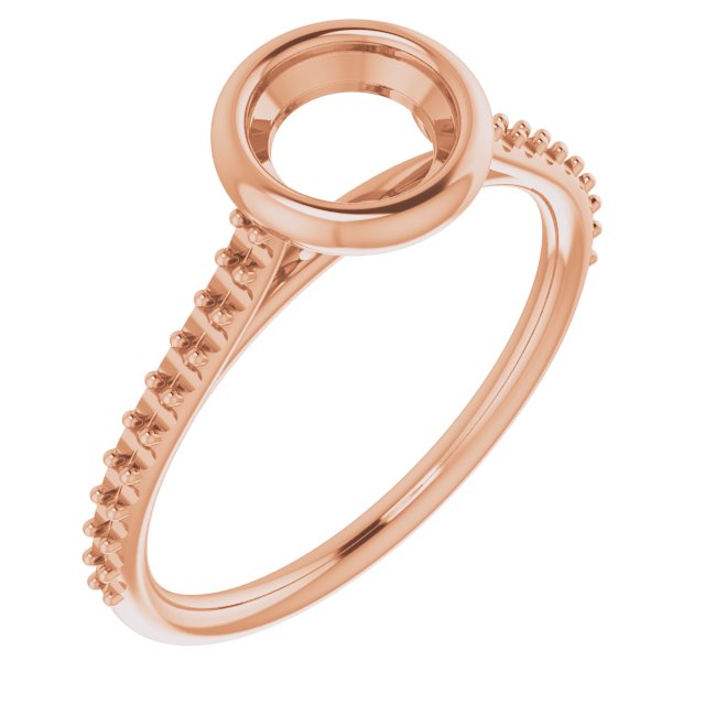 Bezel-Set Accented Engagement Ring
