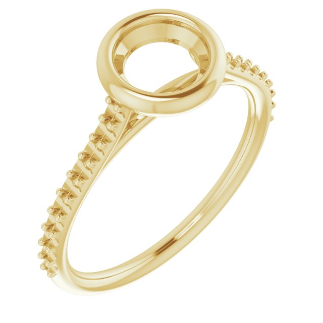 Bezel-Set Accented Engagement Ring