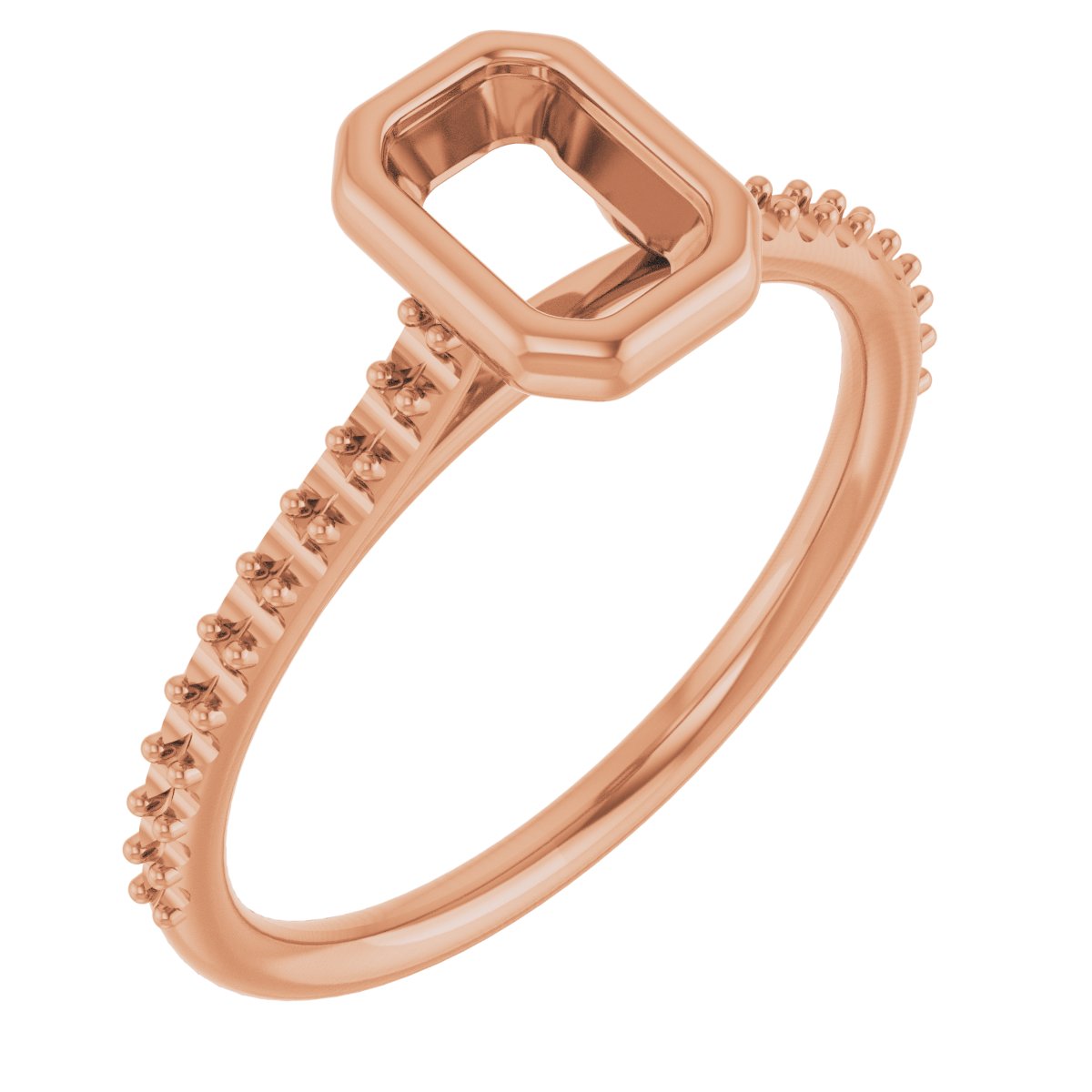 Bezel-Set Accented Engagement Ring