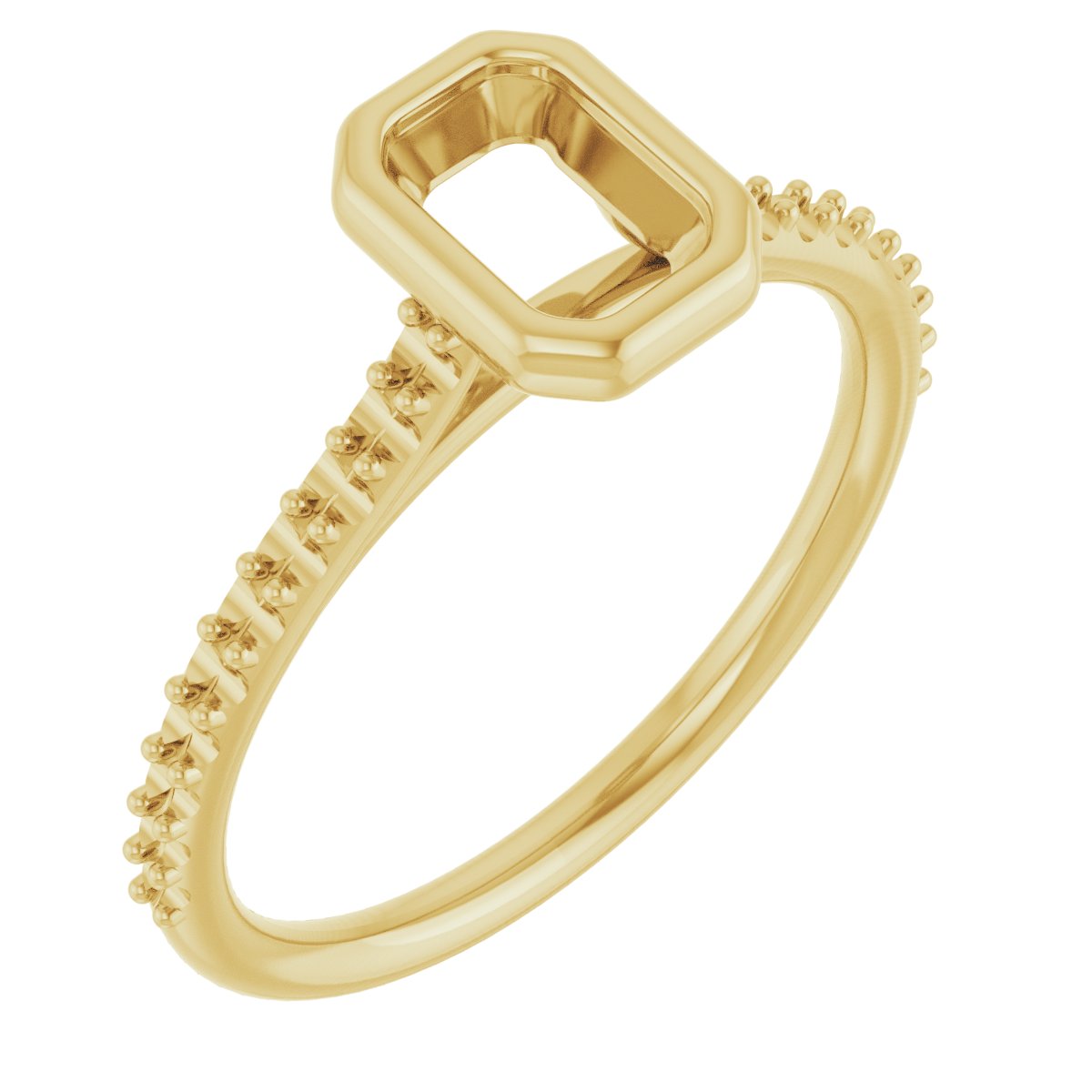 Bezel-Set Accented Engagement Ring