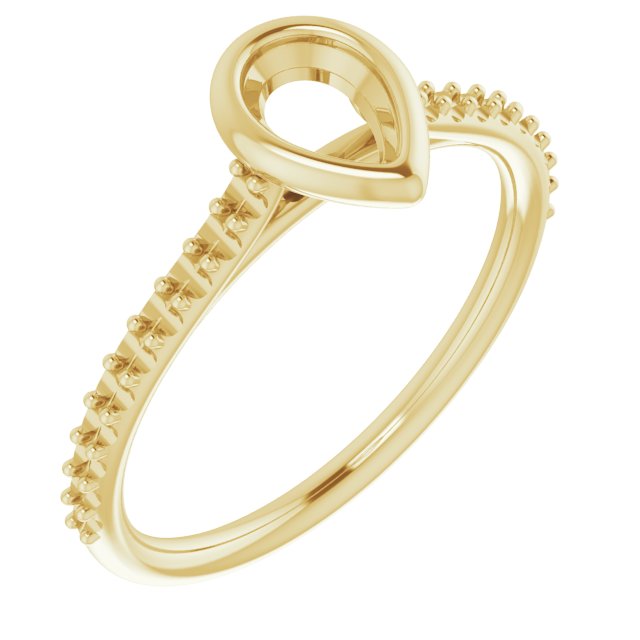 Bezel-Set Accented Engagement Ring