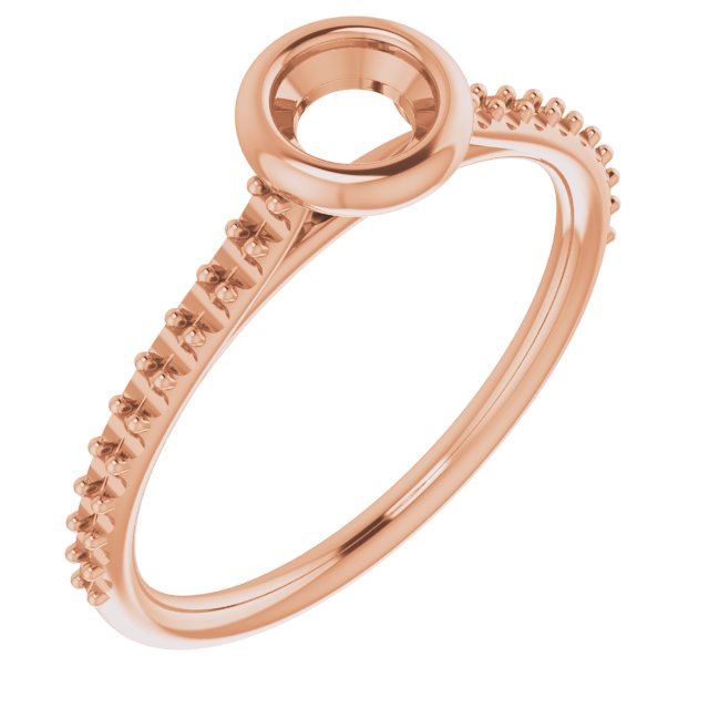 Bezel-Set Accented Engagement Ring