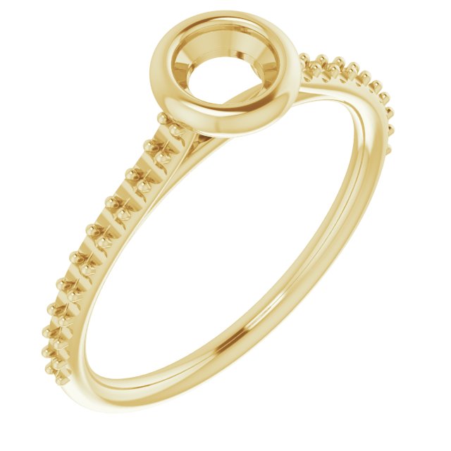 Bezel-Set Accented Engagement Ring