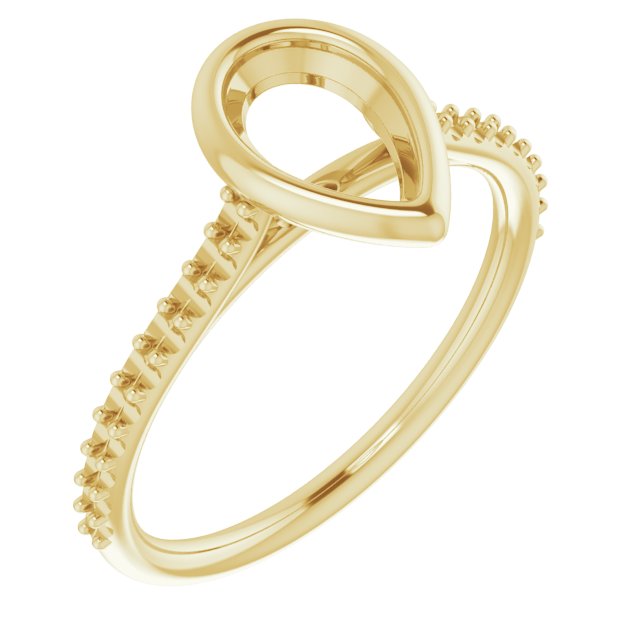 Bezel-Set Accented Engagement Ring