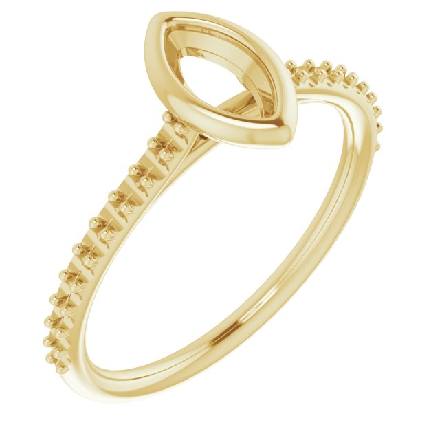 Bezel-Set Accented Engagement Ring