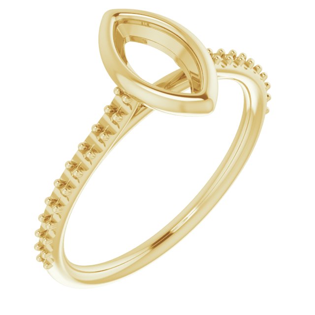 Bezel-Set Accented Engagement Ring