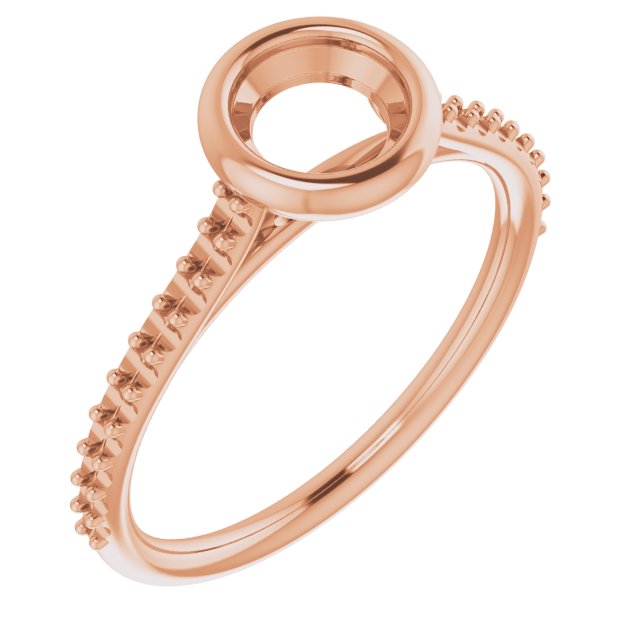Bezel-Set Accented Engagement Ring