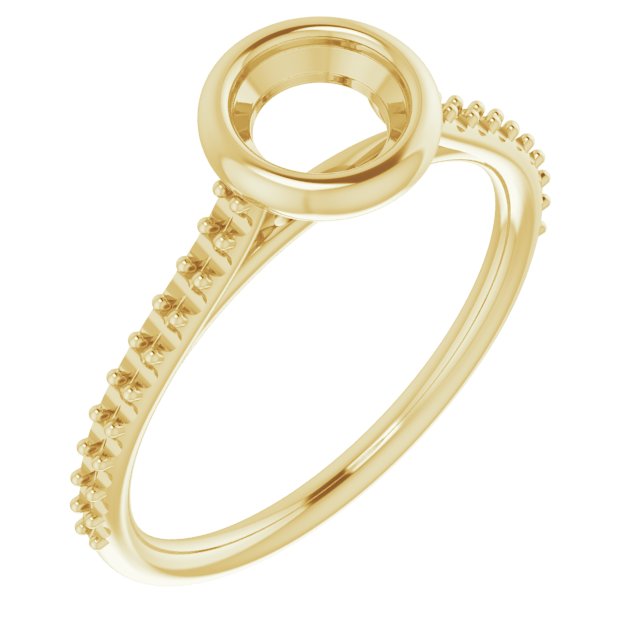 Bezel-Set Accented Engagement Ring