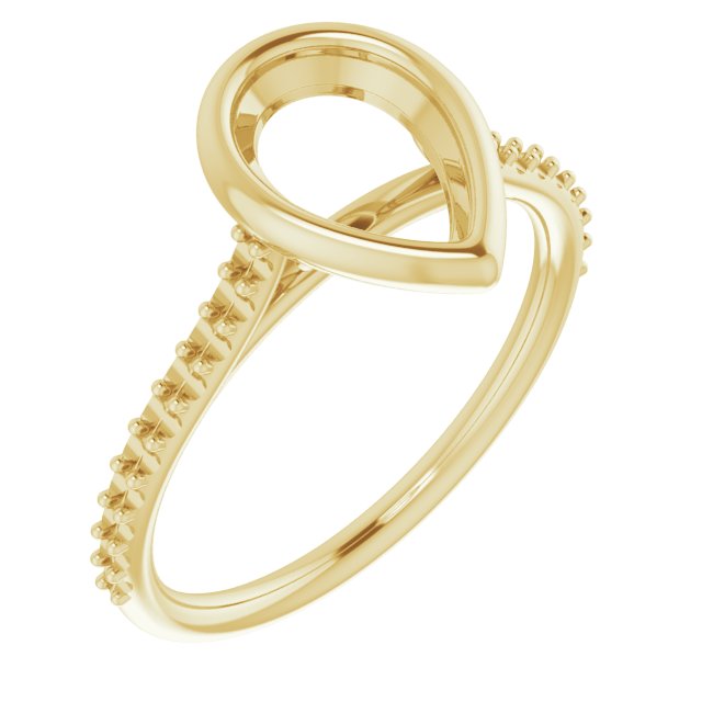 Bezel-Set Accented Engagement Ring