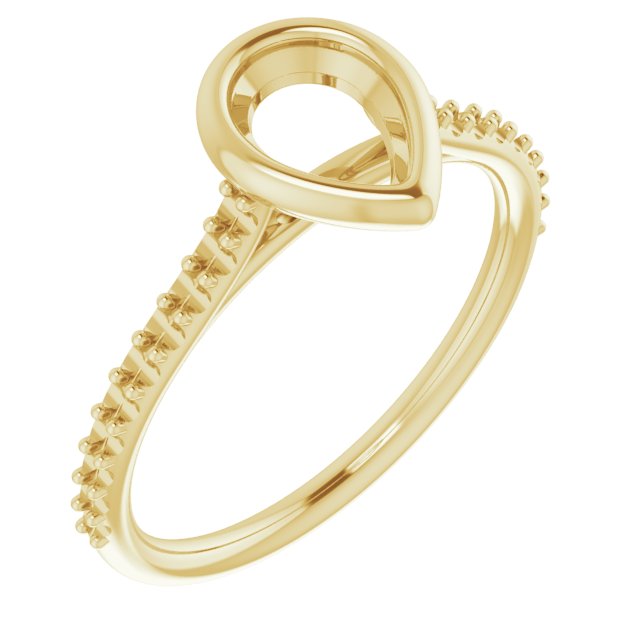 Bezel-Set Accented Engagement Ring