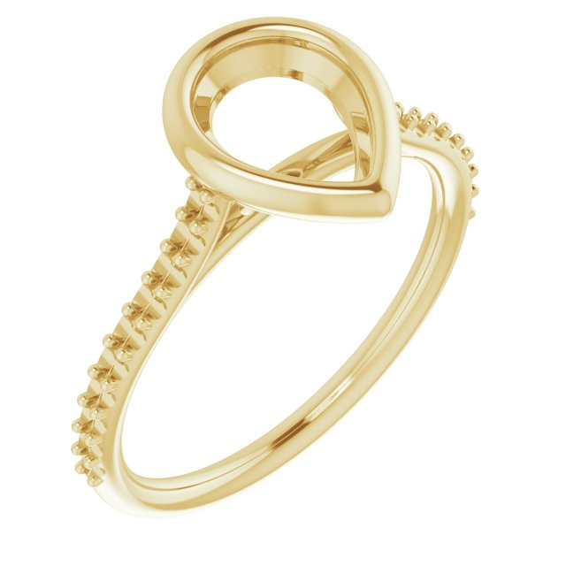 Bezel-Set Accented Engagement Ring