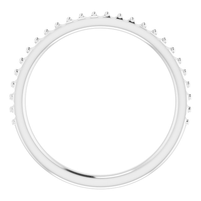 7.5 mm Square Wedding Band Mounting view 2