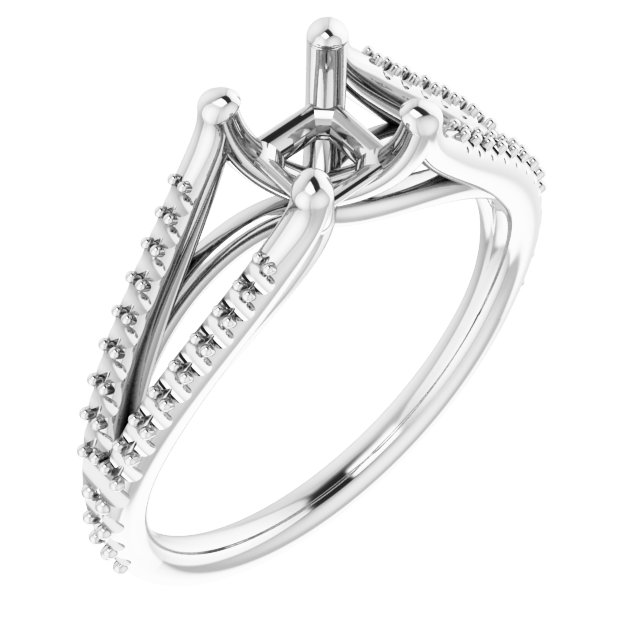 Accented Engagement Ring