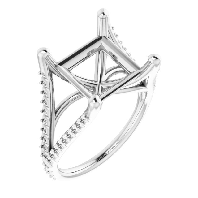Accented Engagement Ring