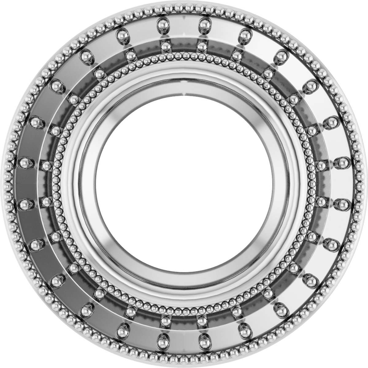 Bezel-Set Halo-Style Pendant