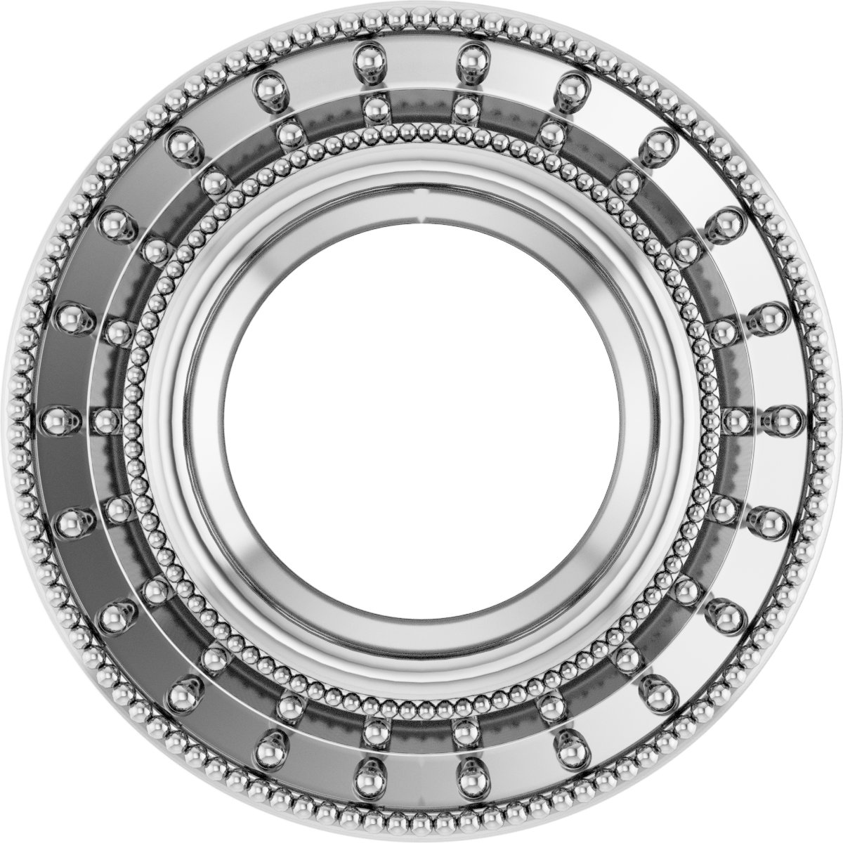 Bezel-Set Halo-Style Pendant