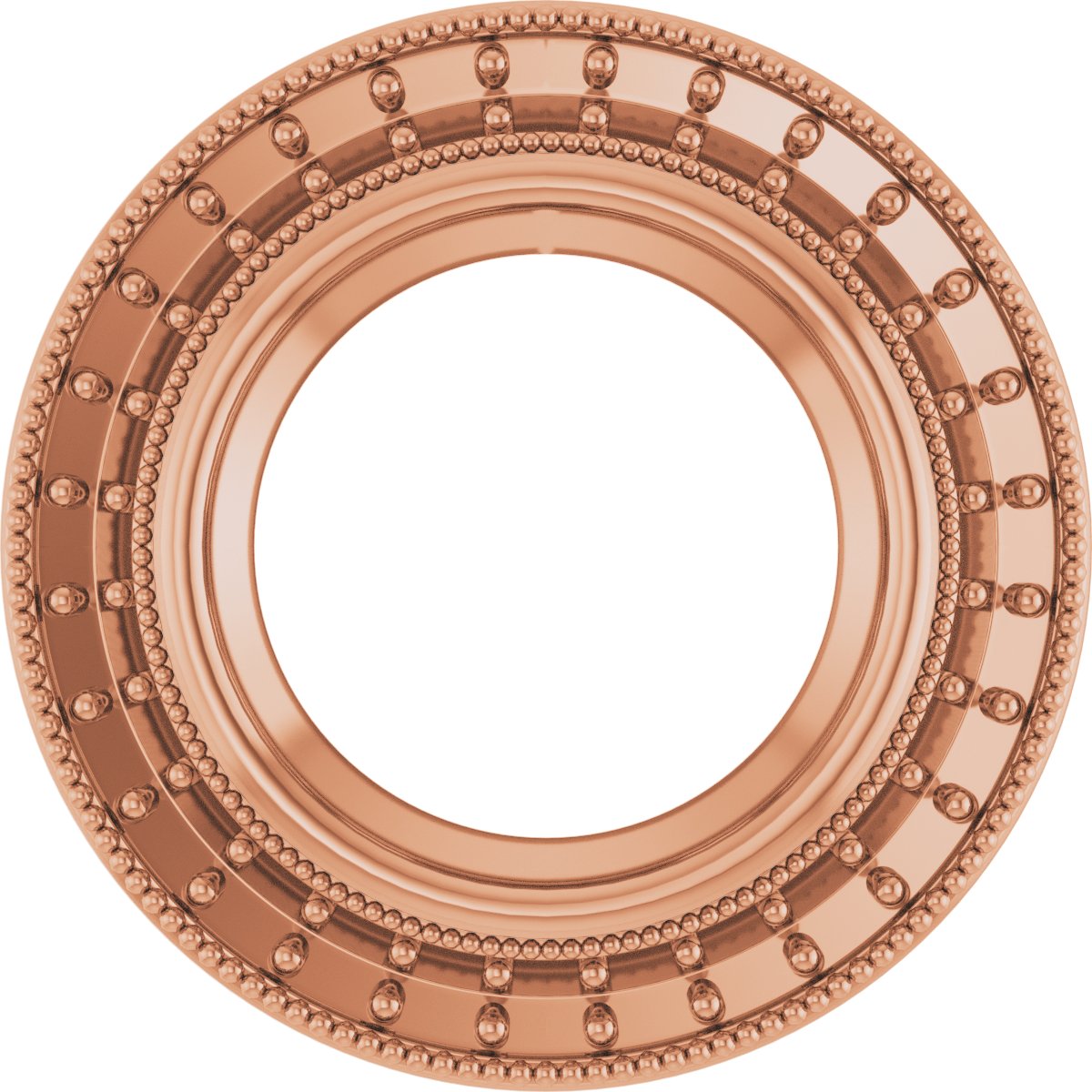 Bezel-Set Halo-Style Pendant