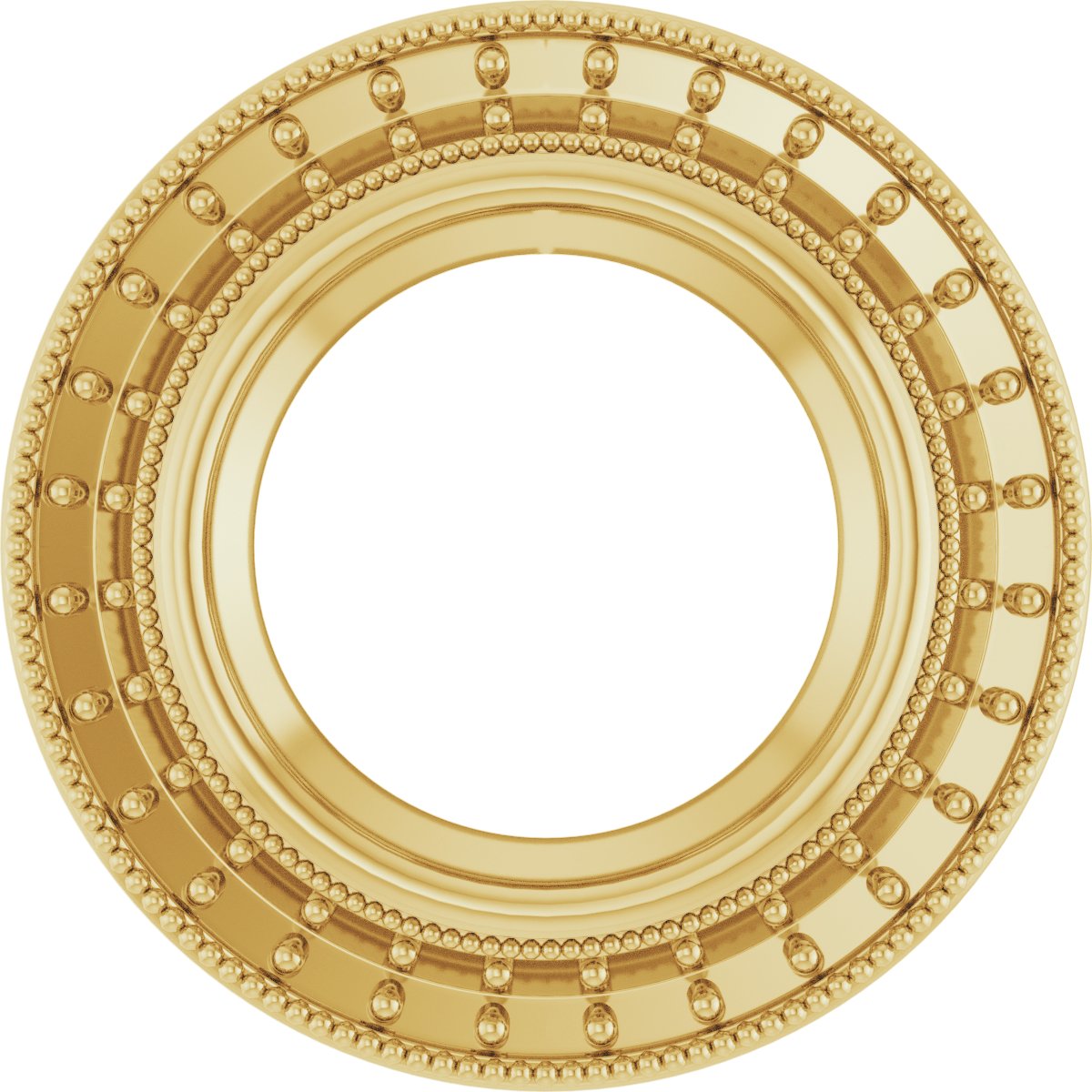 Bezel-Set Halo-Style Pendant