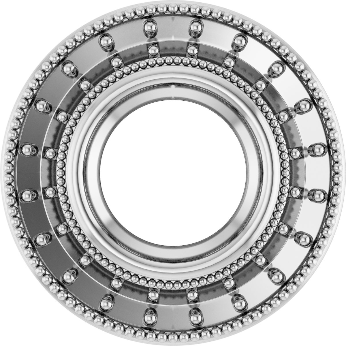 Bezel-Set Halo-Style Pendant