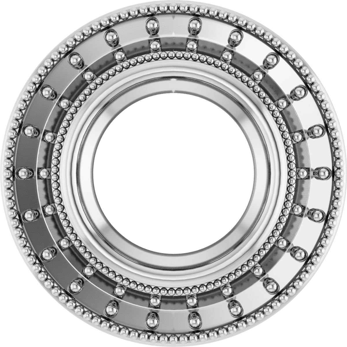 Bezel-Set Halo-Style Pendant
