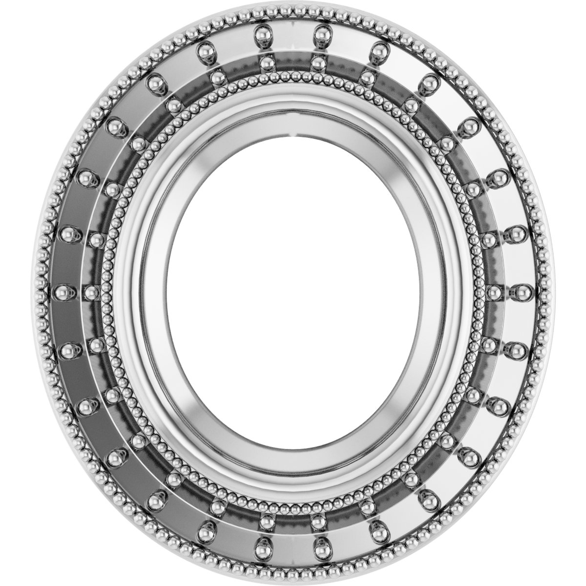 Bezel-Set Halo-Style Pendant
