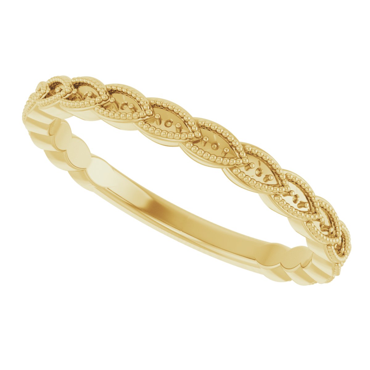 14K Yellow .08 CTW Diamond Anniversary Band