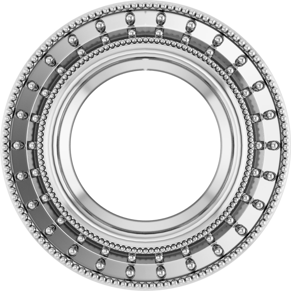 Bezel-Set Halo-Style Pendant