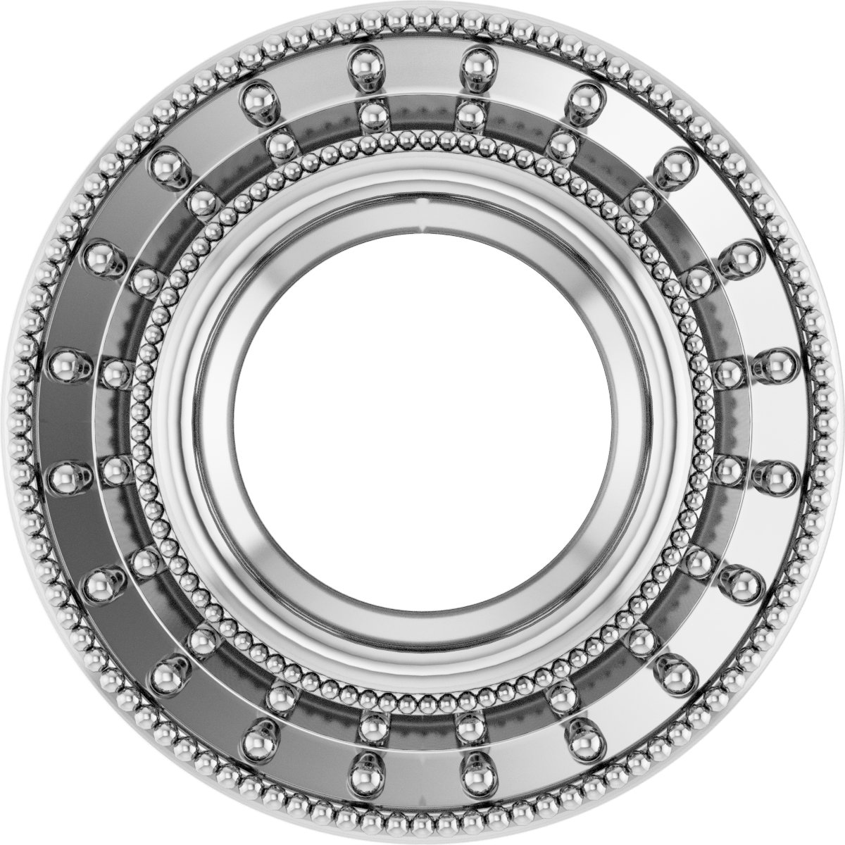 Bezel-Set Halo-Style Pendant