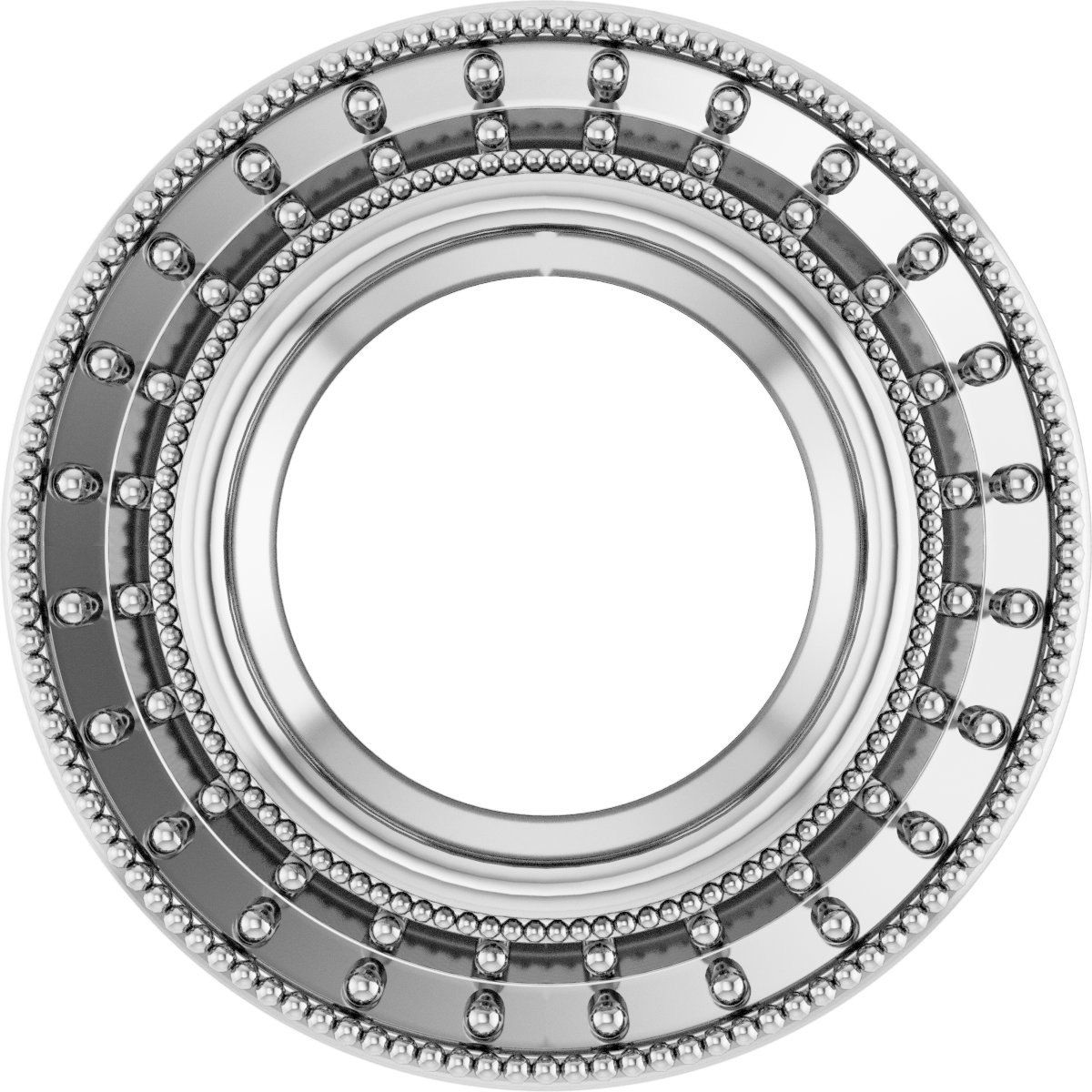 Bezel-Set Halo-Style Pendant