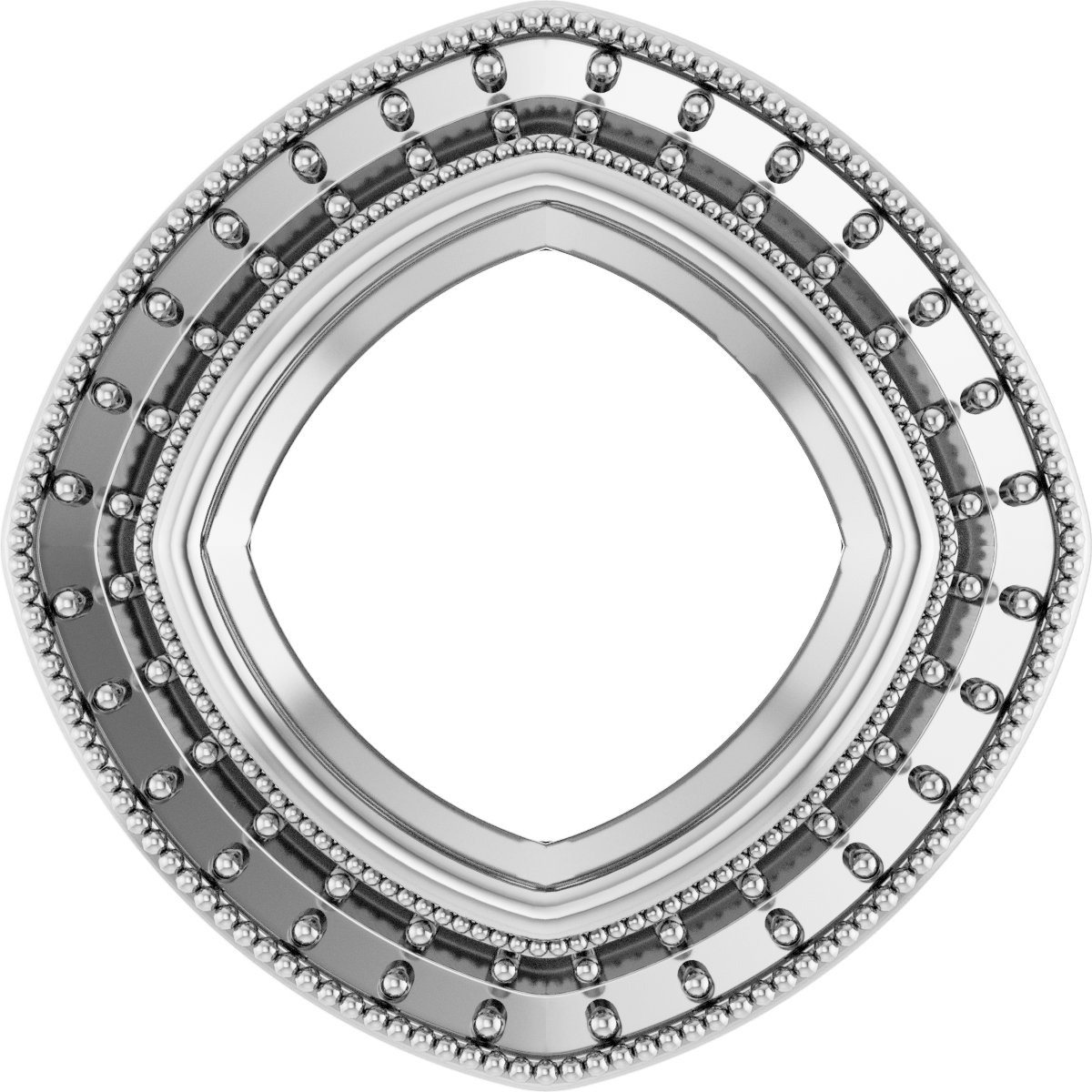 Bezel-Set Halo-Style Pendant