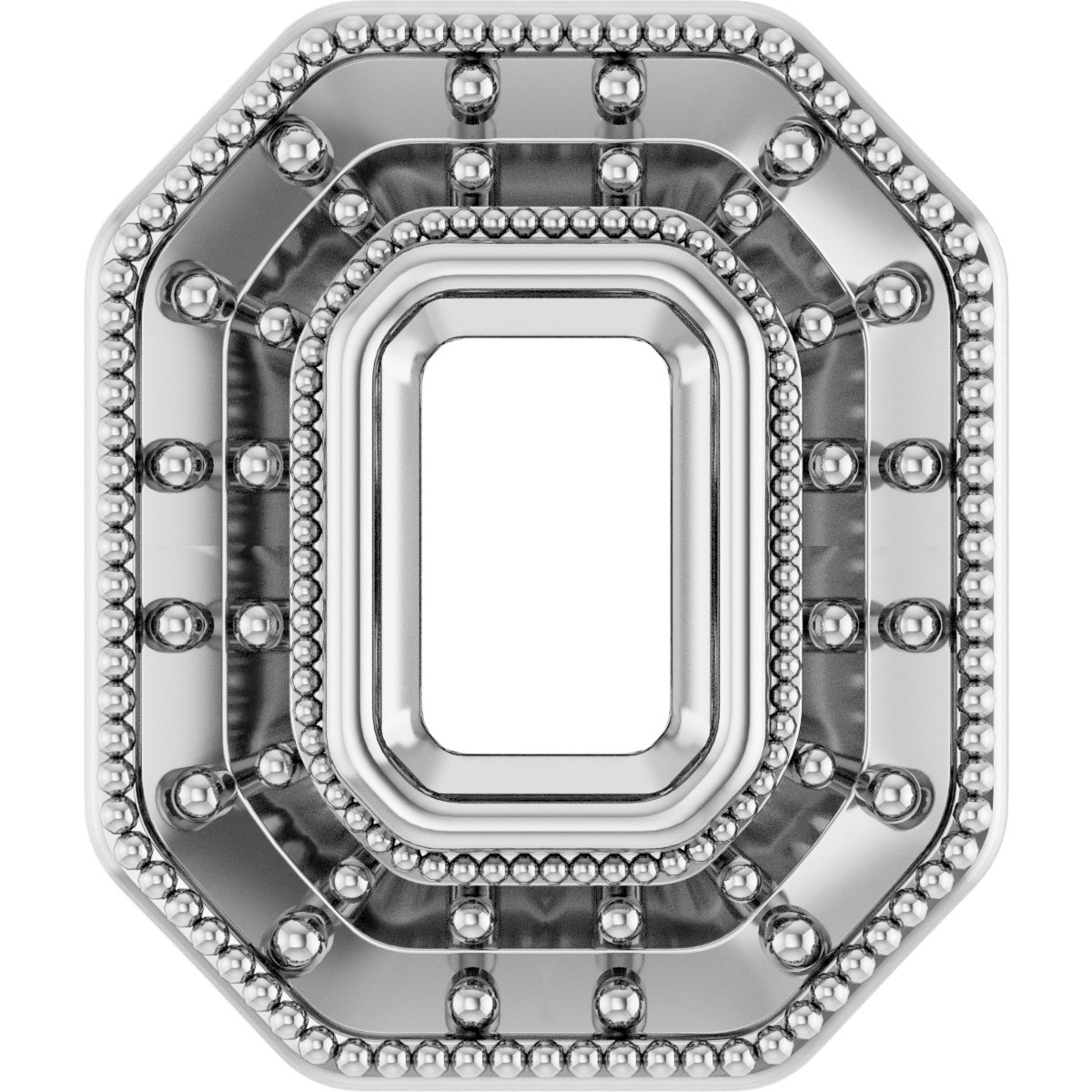 Bezel-Set Halo-Style Pendant