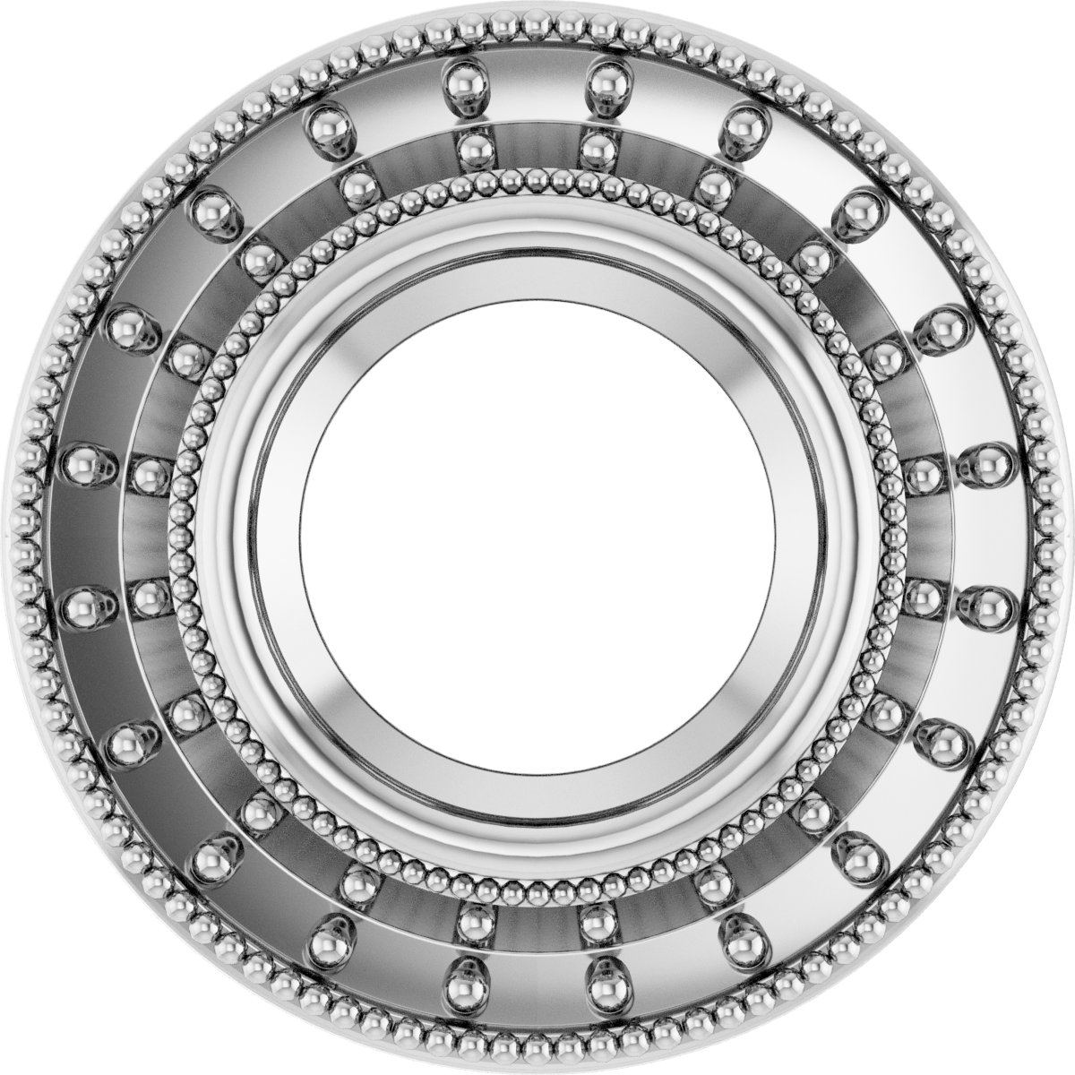 Bezel-Set Halo-Style Pendant