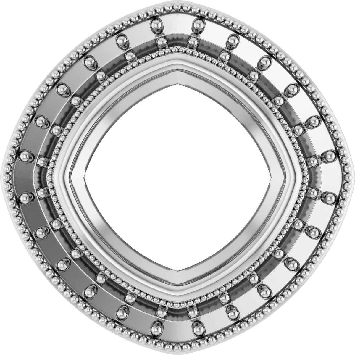 Bezel-Set Halo-Style Pendant