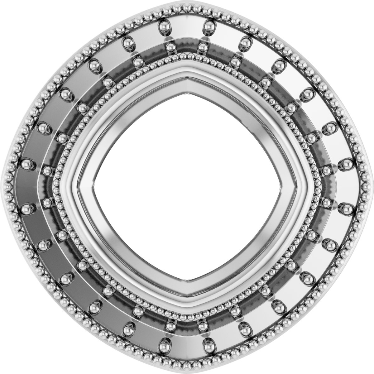 Bezel-Set Halo-Style Pendant