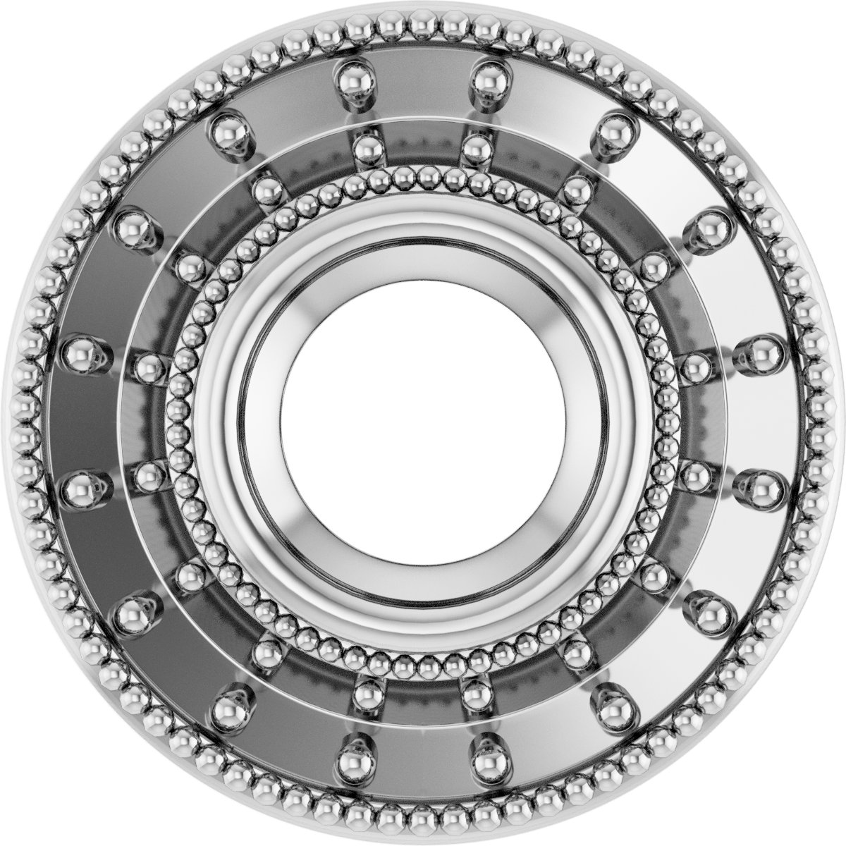 Bezel-Set Halo-Style Pendant