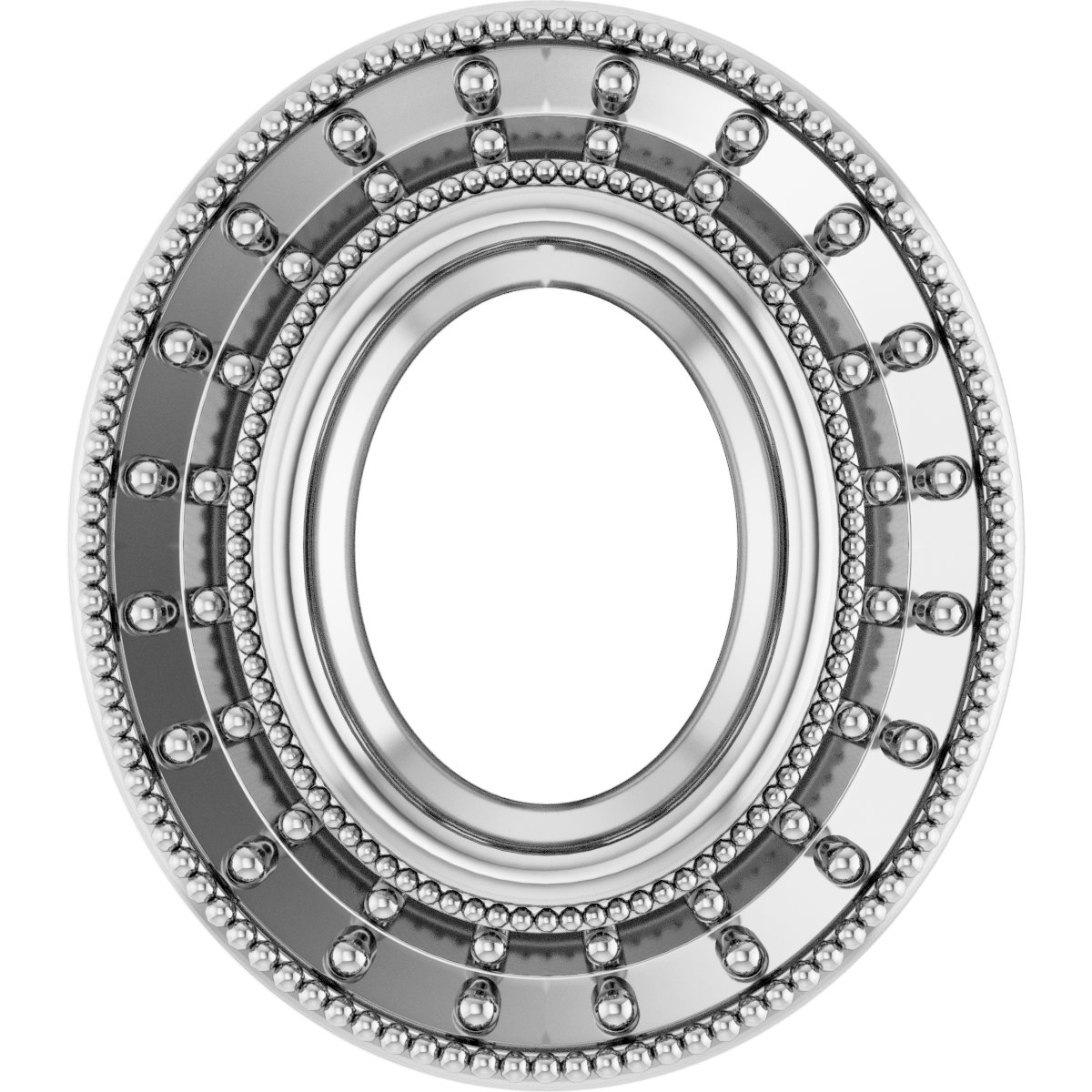 Bezel-Set Halo-Style Pendant