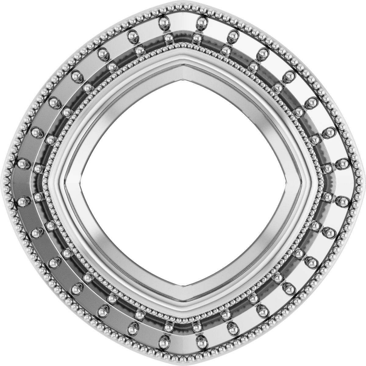 Bezel-Set Halo-Style Pendant