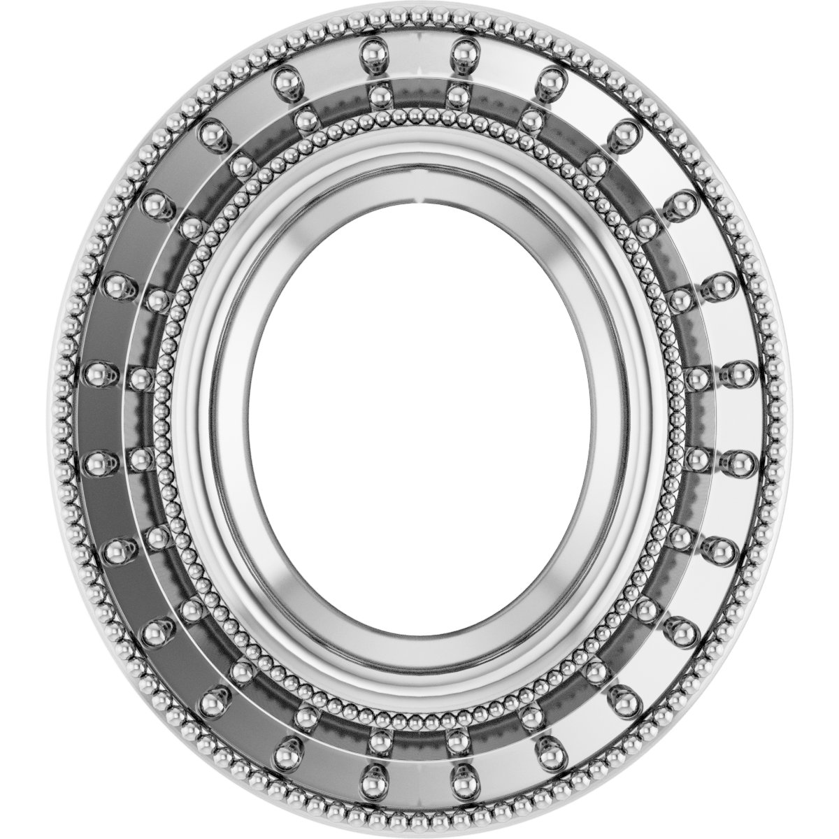 Bezel-Set Halo-Style Pendant