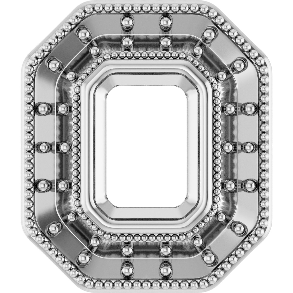 Bezel-Set Halo-Style Pendant