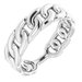 14K White Stackable Chain Link Ring