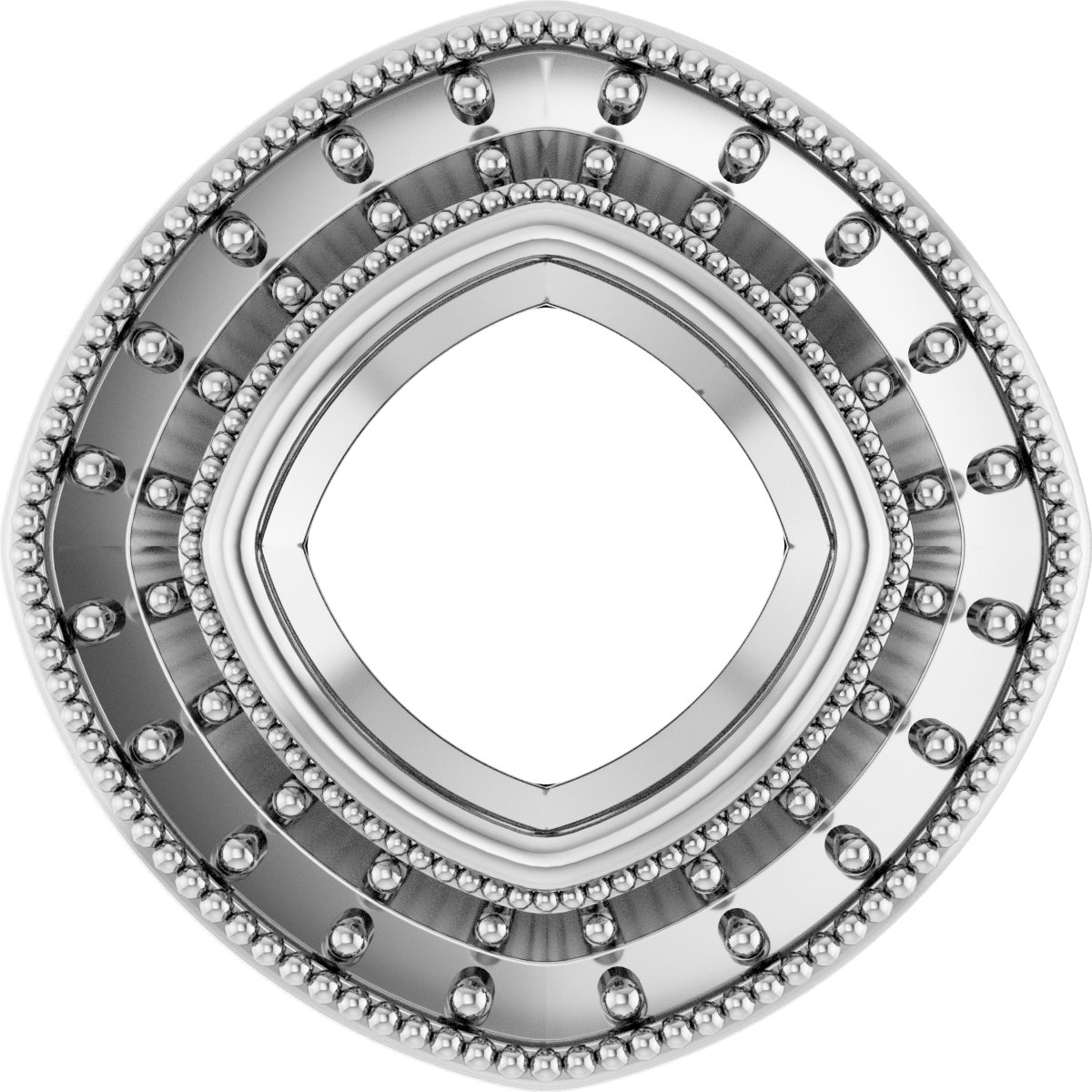 Bezel-Set Halo-Style Pendant