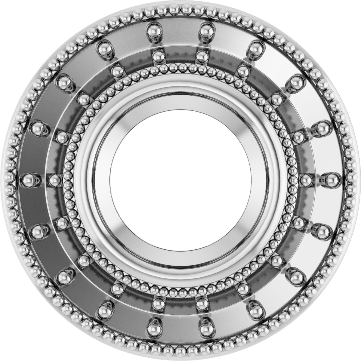 Bezel-Set Halo-Style Pendant